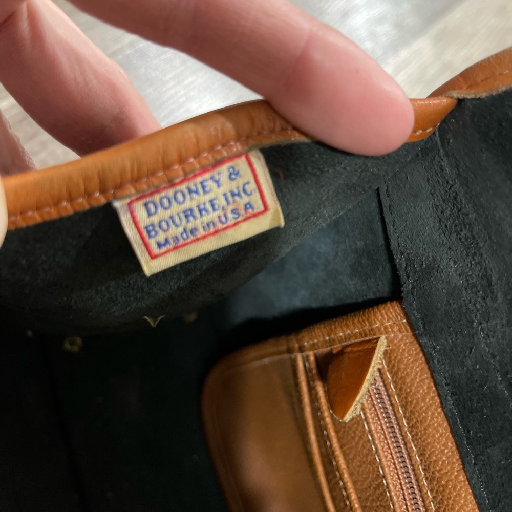 Dooney & Bourke all weather leather black preppy crossbody satchel Lagenlook Y2K - Picture 9 of 14